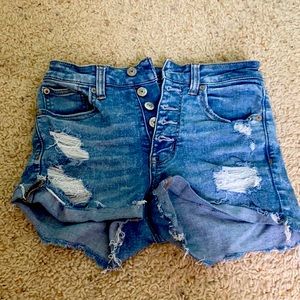 American eagle next level stretch high rise short shorts